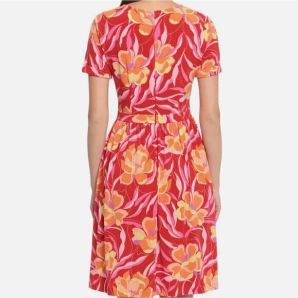 MAGGY LONDON Womens Matte Jersey Knee Length Midi Dress - Picture 2 of 4